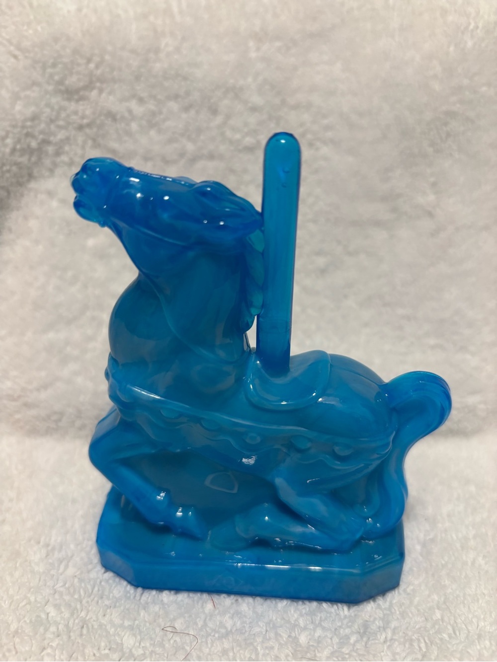Maverick Blue Slag Glass Candy the Carousel Boyd Glass